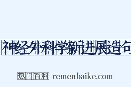 神经外科学新进展造句是什么意思的图片